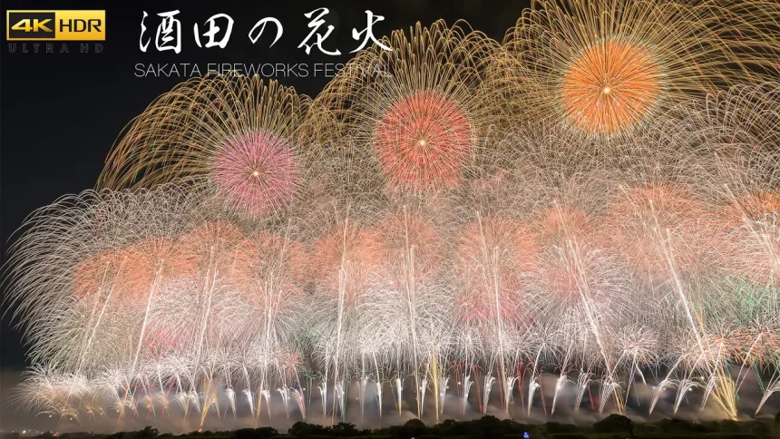 4K HDR Sakata Fireworks festival 2023 All Japan 24 inch shells fireworks contest | Sakata, Yamagata Japan
