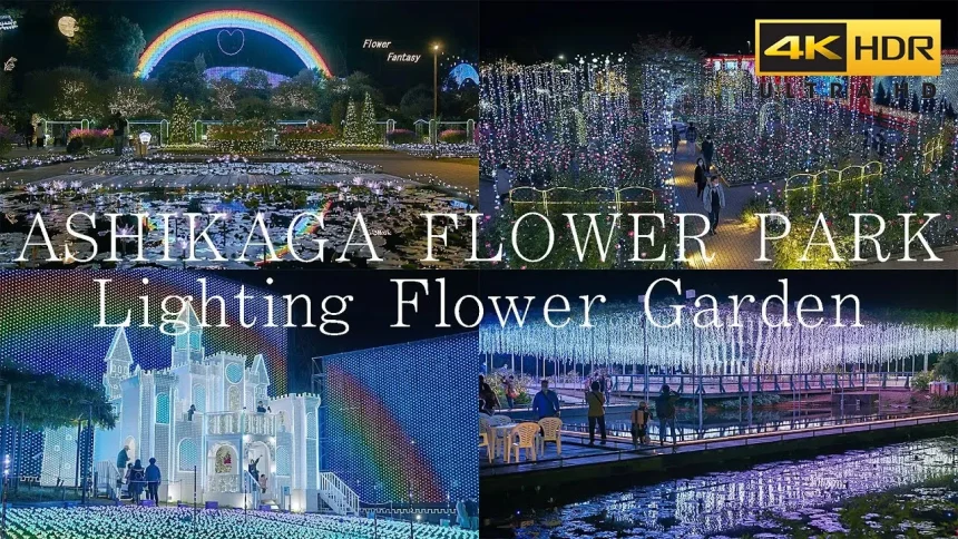 Amazing Christmas lights | Ashikaga Flower Park 2023-2024 | Ashikaga, Tochigi Japan